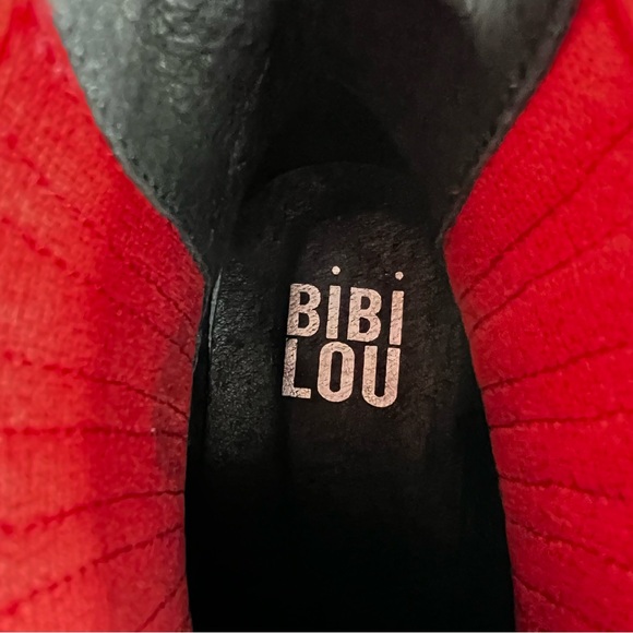 BiBi Lou Rhinestone Maroon Studded Embellished Leather Ankle Booties Boots SZ 38 - Picture 9 of 12